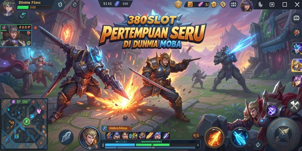 Screenshot menunjukkan karakter dalam pertempuran seru di 380SLOT.