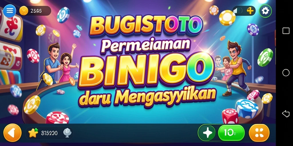 Tampilan gameplay menarik dari permainan Bingo BUGISTOTO.