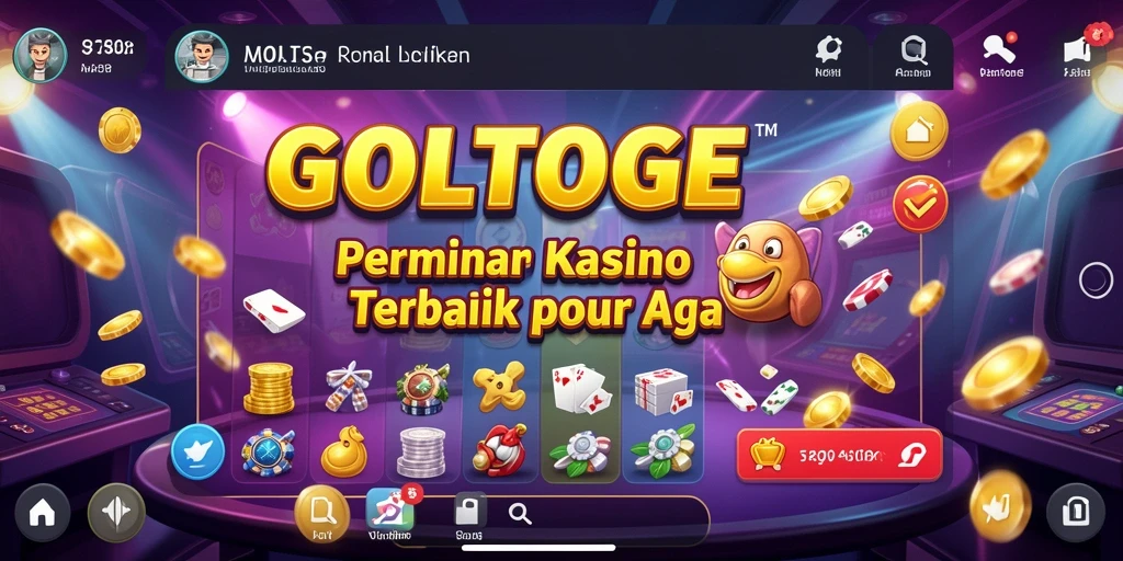 Tampilan utama gameplay GOLTOGEL dengan berbagai pilihan permainan Kasino.