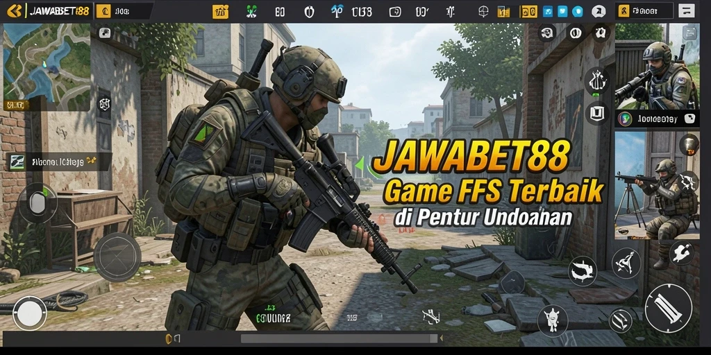 Screenshot gameplay seru dari JAWABET88, tunjukkan aksi menembak intens.