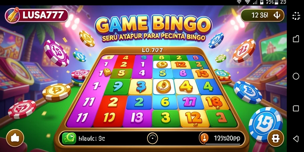 Tampilan gameplay Bingo yang menarik dari LUSA777.
