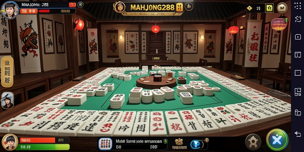 Tampilan gameplay MAHJONG288 yang menarik dan santai.