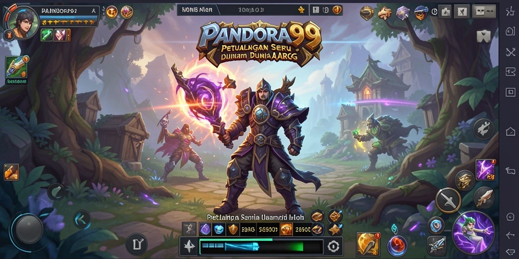 Tampilan gameplay seru dalam PANDORA99 dengan visual yang menawan.